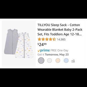 Baby sleep sack sleeping bag 0-6 month